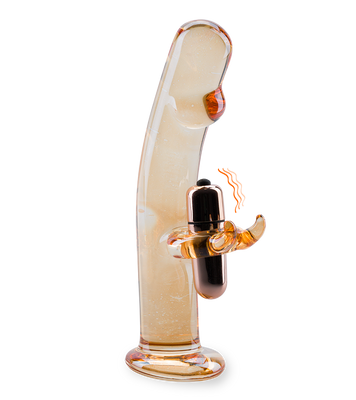 Rabbit-Vibrator aus Glas Mr Pleasure