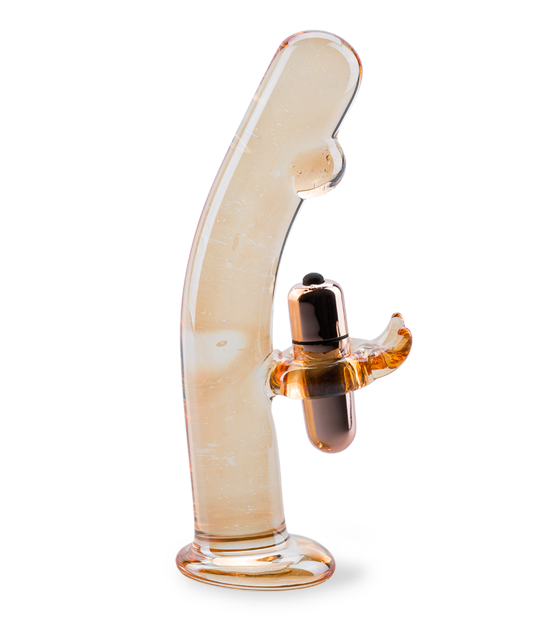Rabbit-Vibrator aus Glas Mr Pleasure