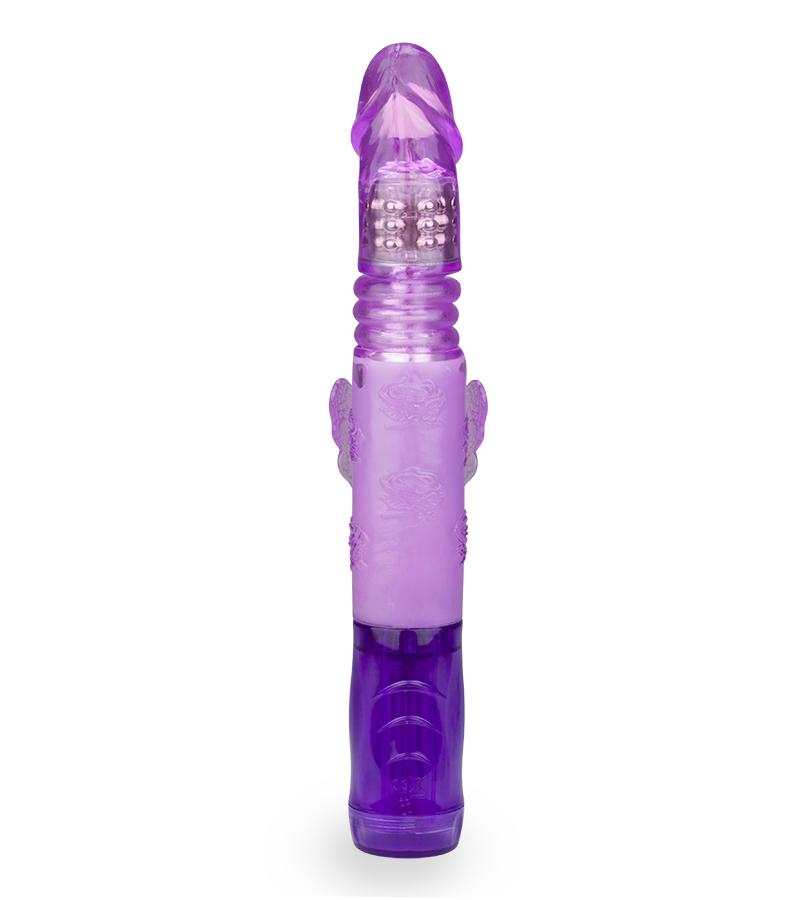 Rabbit-Vibrator mit Stoßfunktion Butterfly Prince