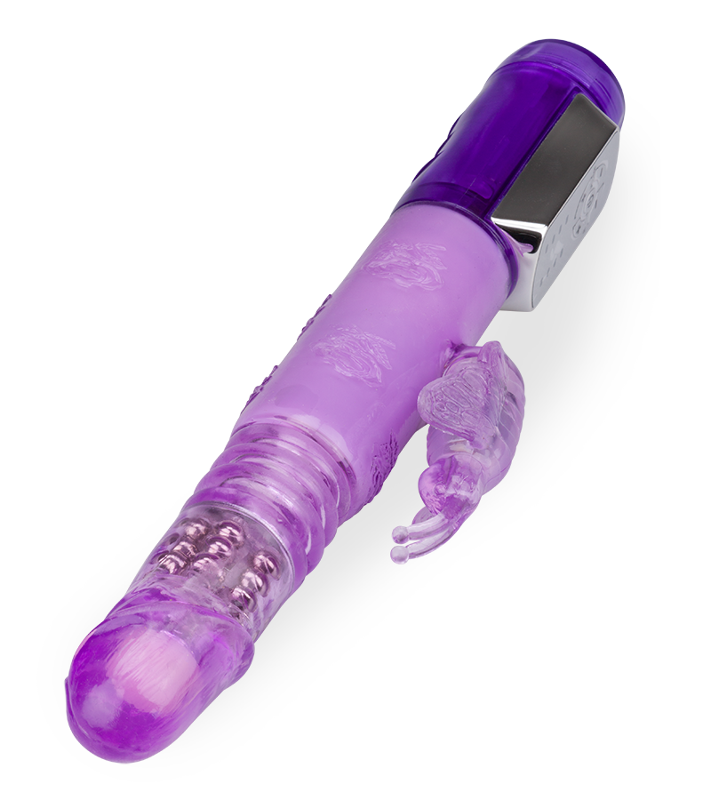 Rabbit-Vibrator mit Stoßfunktion Butterfly Prince