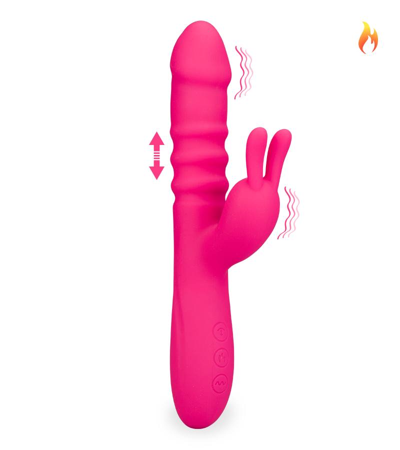 Rabbit-Vibrator mit Stoßfunktion Love Zone