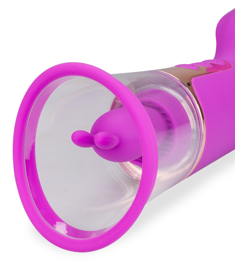 Rabbit-Vibrator mit Vagina-Pumpe Fine