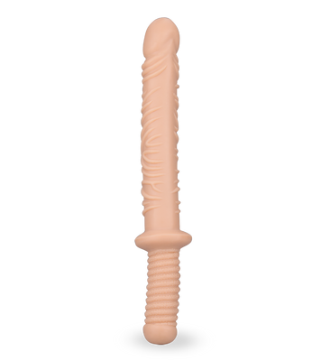 Realistischer gerillter Doppeldildo Damocles