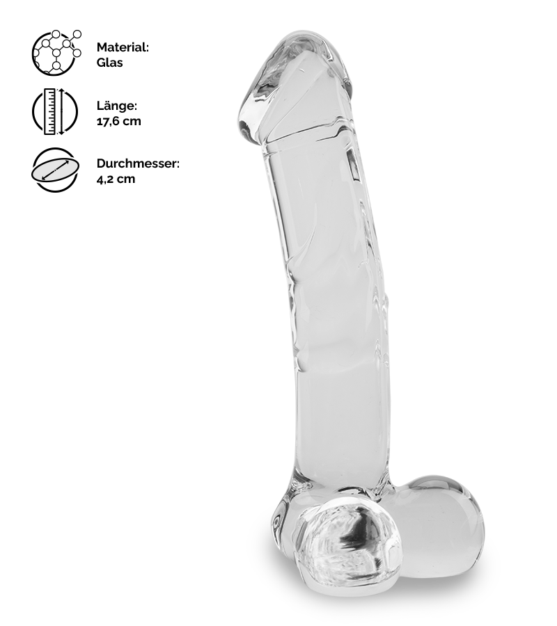 Realistischer Glasdildo Henry