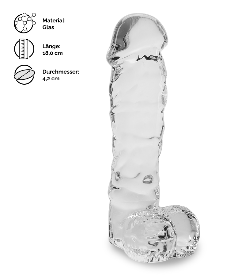 Realistischer Glasdildo Leo