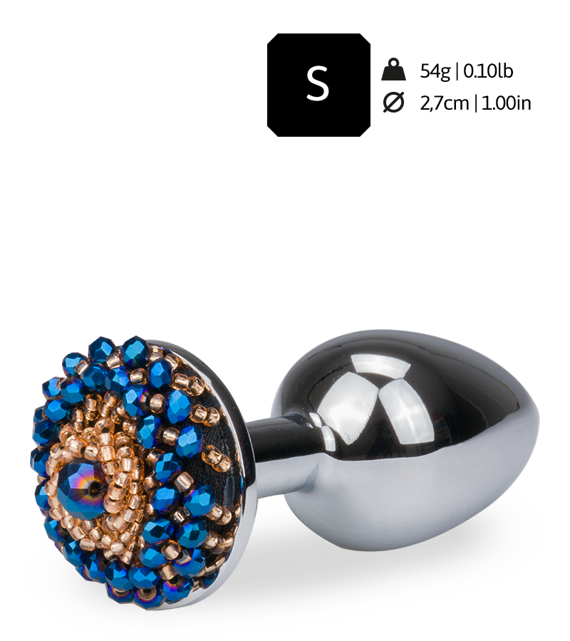 Rosebud-Analplug mit Perlen