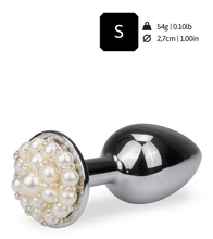 Laden Sie das Bild in den Galerie-Viewer, Rosebud-Analplug mit Perlen