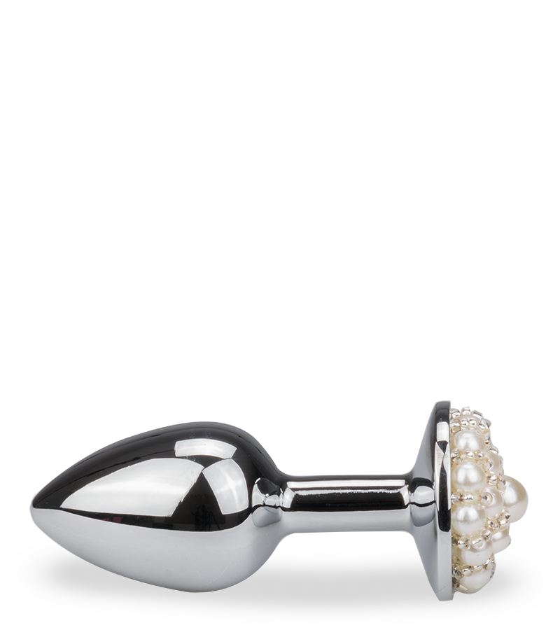 Rosebud-Analplug mit Perlen