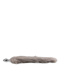 Laden Sie das Bild in den Galerie-Viewer, Schwanz-Plug mit grauem Hundeschwanz