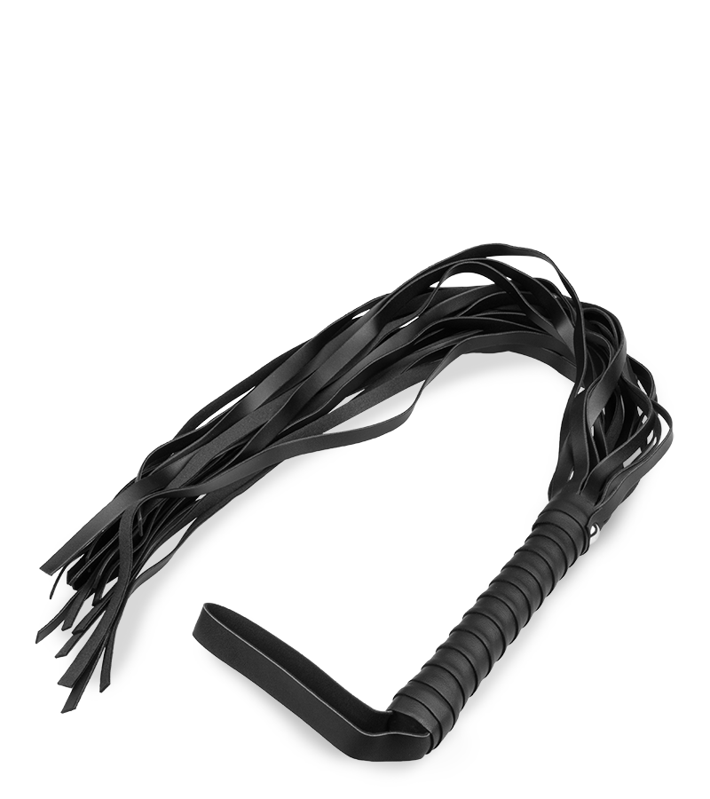 Schwarze Riemenpeitsche