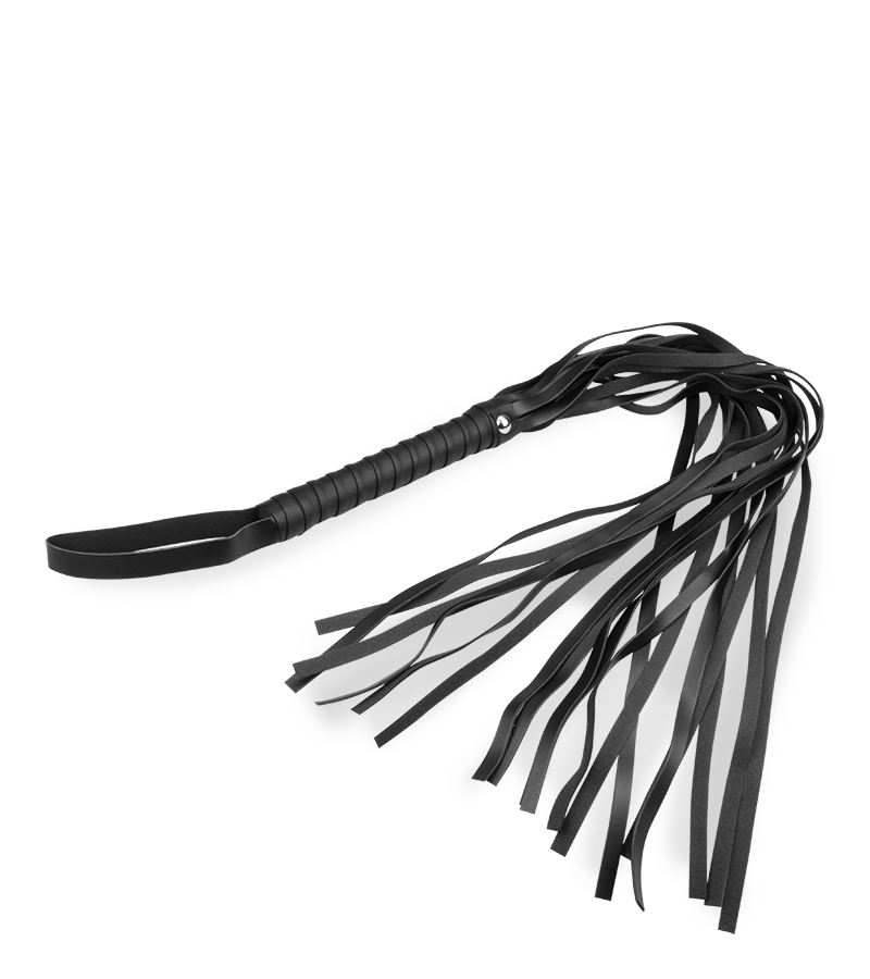 Schwarze Riemenpeitsche