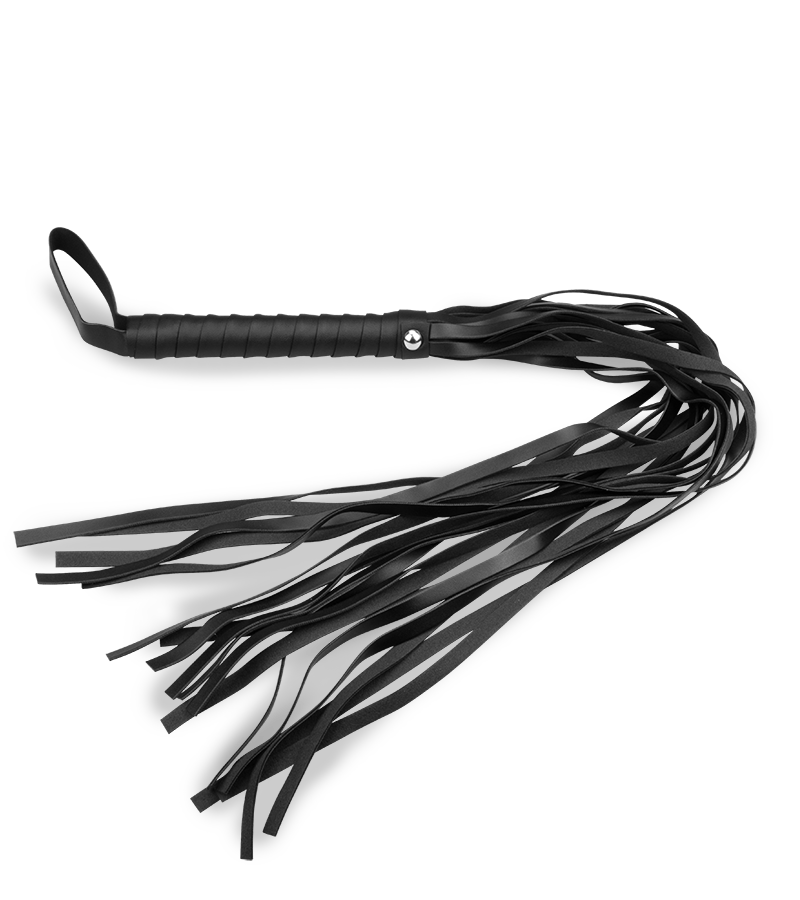 Schwarze Riemenpeitsche