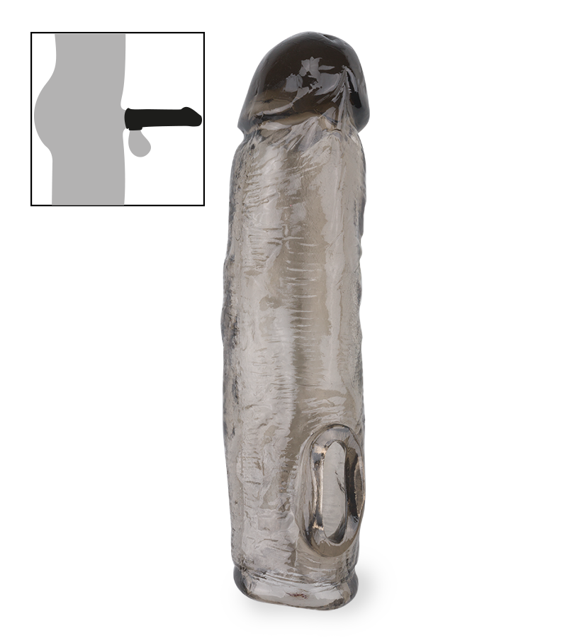 Schwarzes gerilltes Penissleeve Zeus