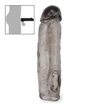Laden Sie das Bild in den Galerie-Viewer, Schwarzes gerilltes Penissleeve Zeus