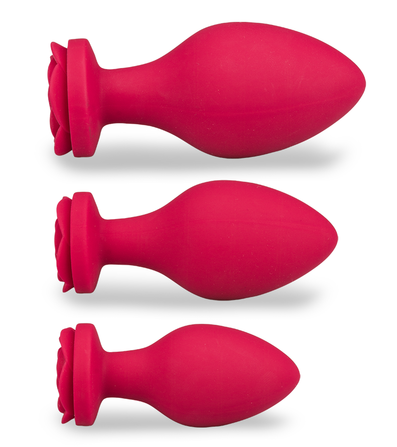 Set aus 3 Analplugs aus Silikon Forever