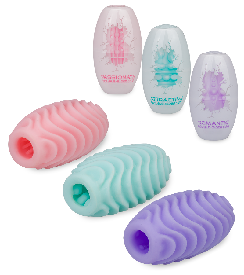 Set aus 3 Masturbationseiern Größe S