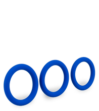Laden Sie das Bild in den Galerie-Viewer, Set aus 3 Penisringen aus medizinischem Silikon Raven