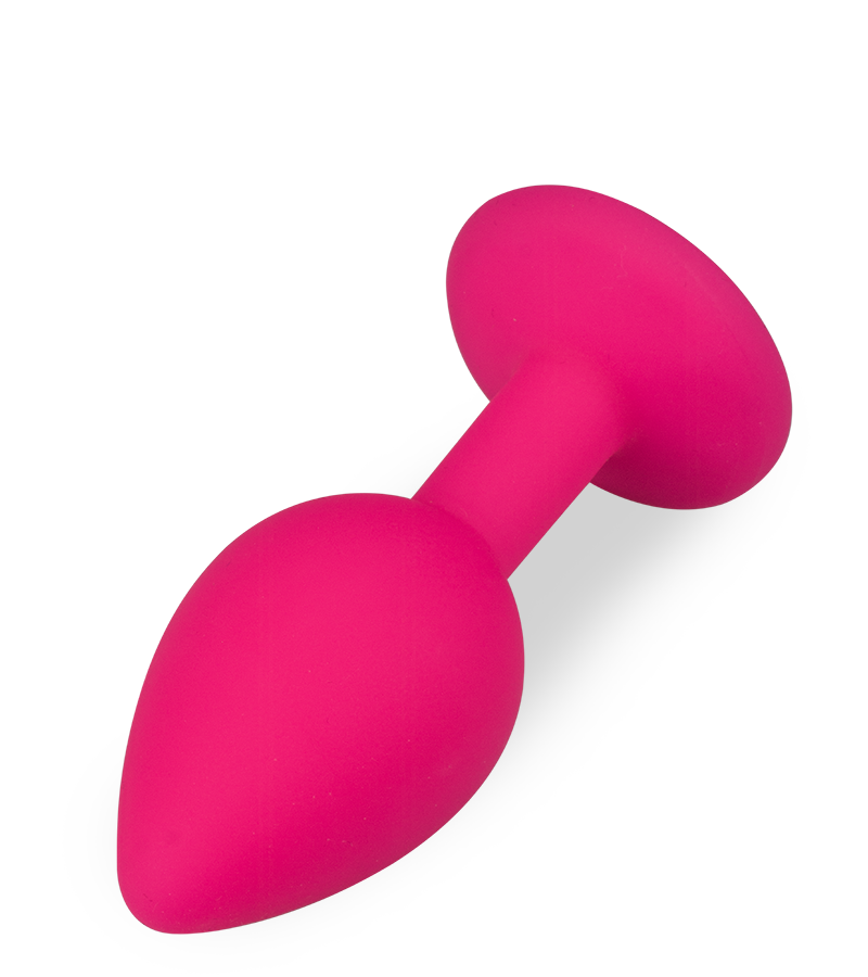 Silikon-Analschmuck mit Schmuckstein – 4 Farben