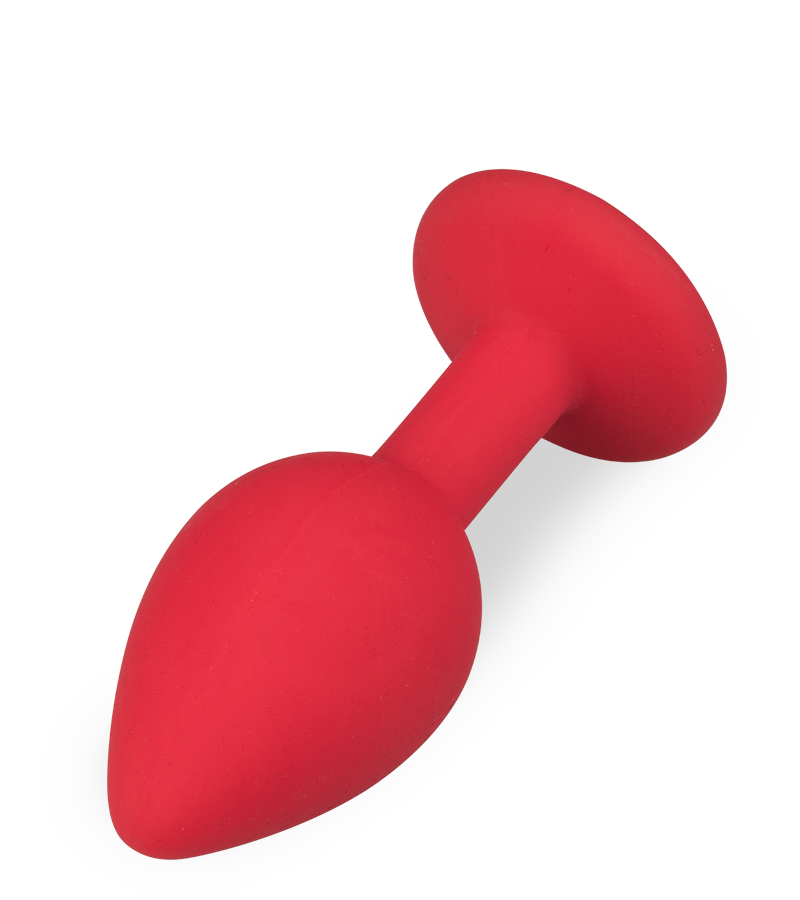 Silikon-Analschmuck mit Schmuckstein – 4 Farben