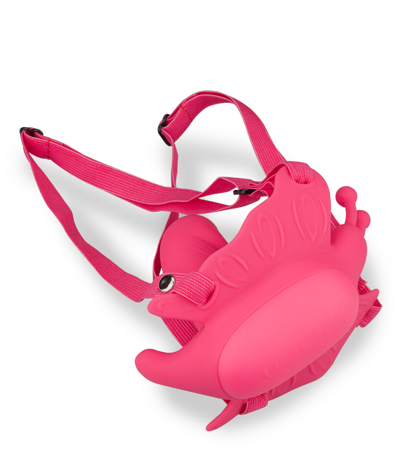 Slip-Vibrator aus Silikon mit Innendildo, 30 Modi