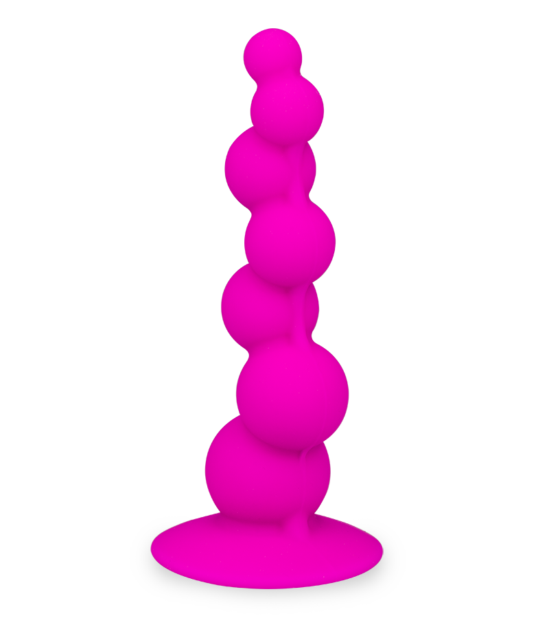 Spiralförmiger Analplug mit Saugfuß