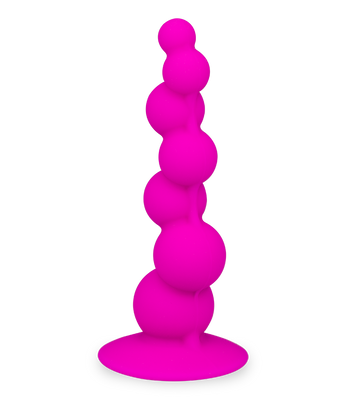 Spiralförmiger Analplug mit Saugfuß