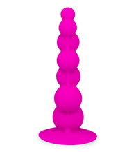 Laden Sie das Bild in den Galerie-Viewer, Spiralförmiger Analplug mit Saugfuß