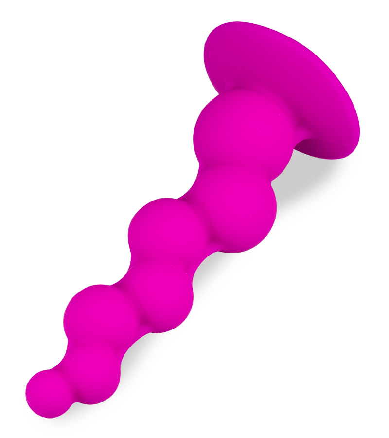 Spiralförmiger Analplug mit Saugfuß