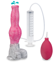 Laden Sie das Bild in den Galerie-Viewer, Spritzdildo mit Saugnapf Dobermann
