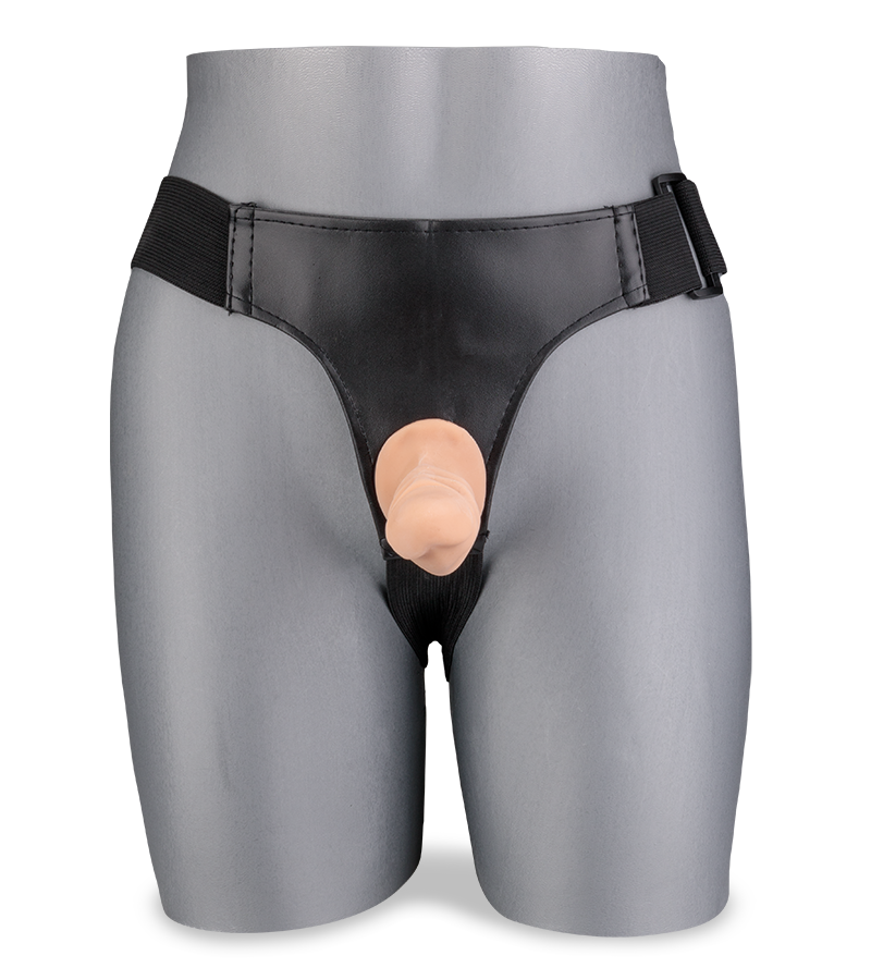 Strap-On-Dildo mit 2 kleinen abnehmbaren Dildos