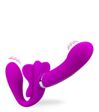 Laden Sie das Bild in den Galerie-Viewer, Strapless Strapon mit 12 Modi Butterfly