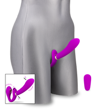 Laden Sie das Bild in den Galerie-Viewer, Strapless Strapon mit Vibration und Estim Authority