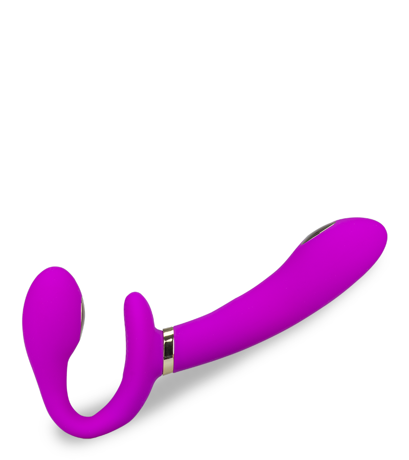 Strapless Strapon mit Vibration und Estim Authority