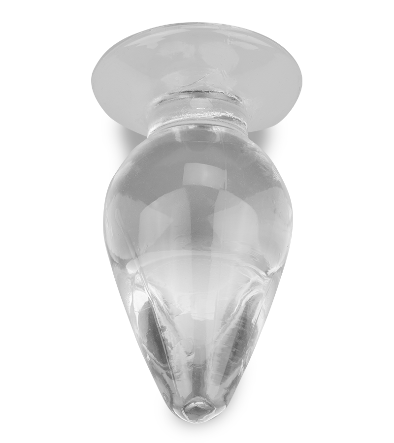 Transparenter Buttplug mit Saugfuß Softy