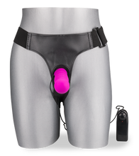 Laden Sie das Bild in den Galerie-Viewer, Umschnall-Dildo mit Vibration für G-Punkt-Stimulation