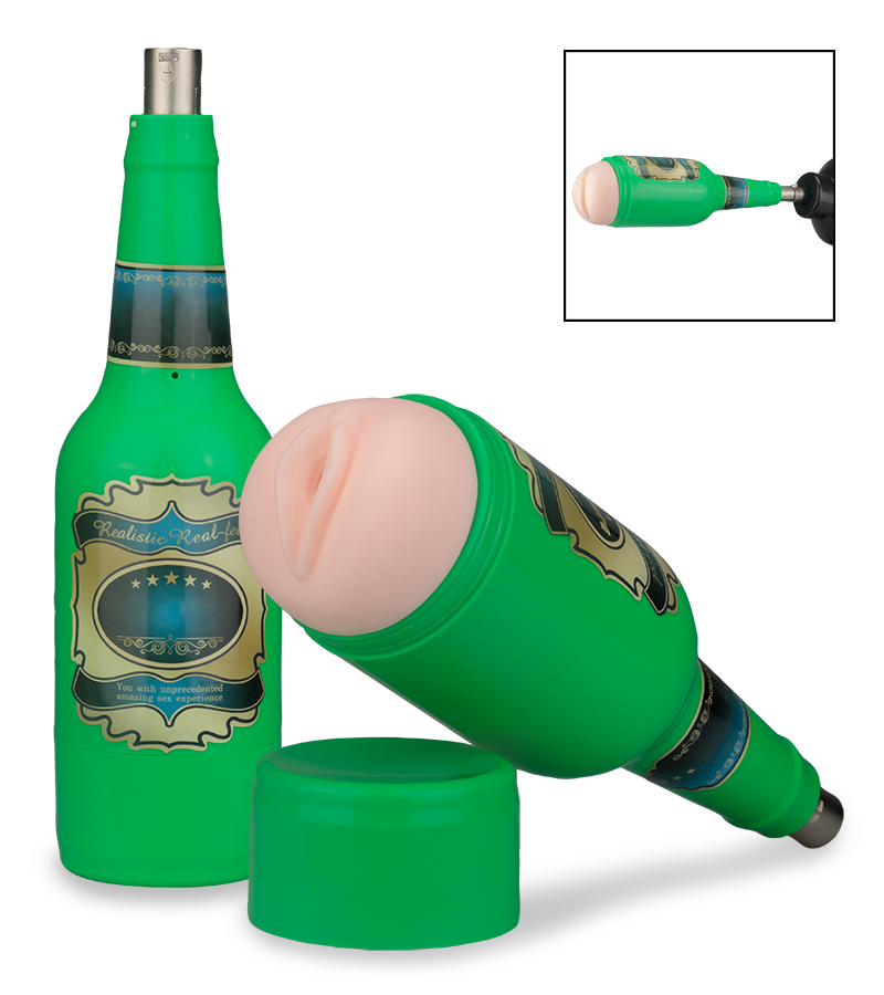 Vagina-Aufsatz für Fickmaschine in Grün