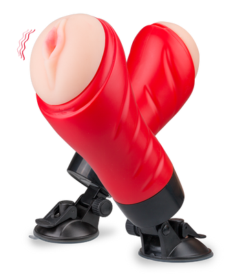 Vagina-Masturbator mit Gelenk-Saugfuß, 12 Vibrationsmodi