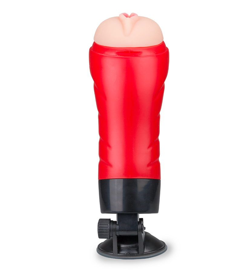 Vagina-Masturbator mit Gelenk-Saugfuß, 12 Vibrationsmodi