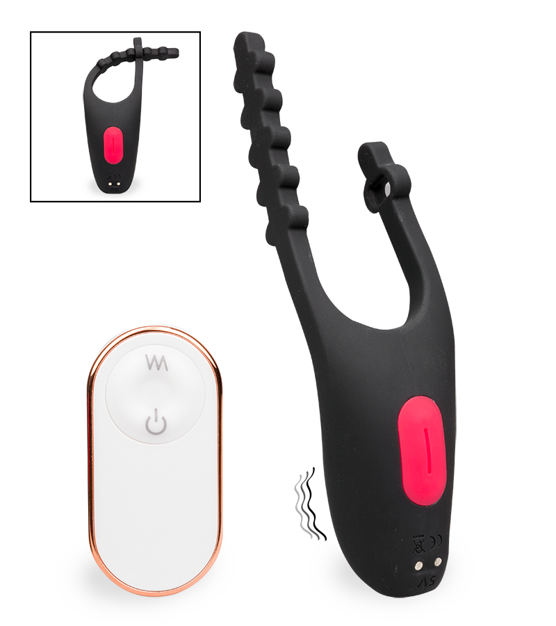 Verstellbarer vibrierender Penisring Spaceship