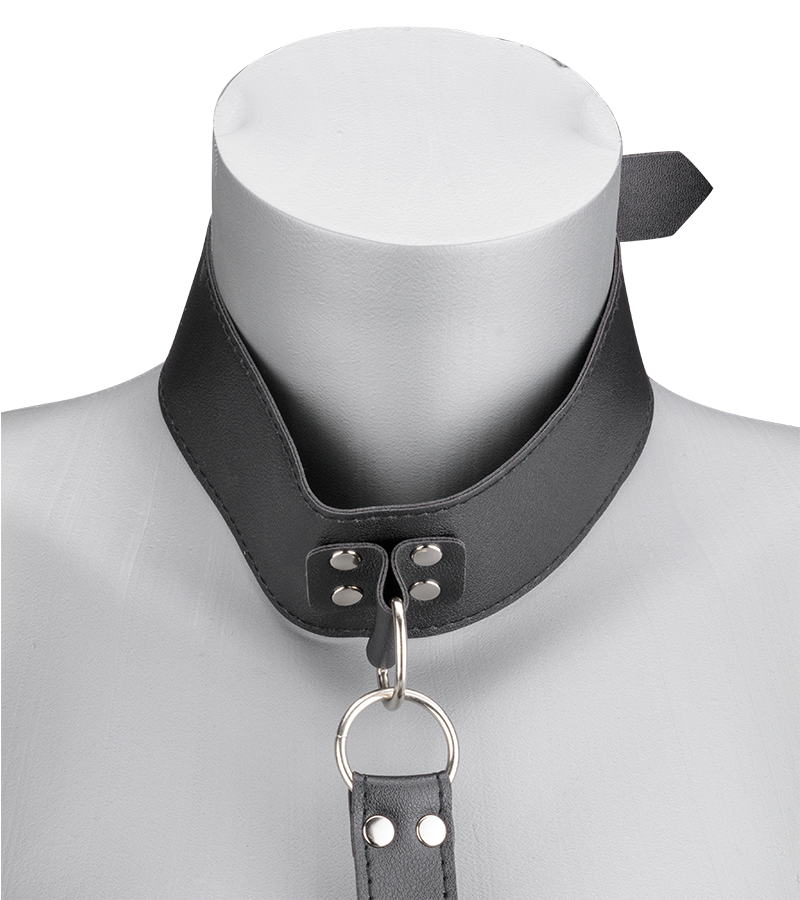 Verstellbares Fesselset für Hals und Handgelenke aus Kunstleder
