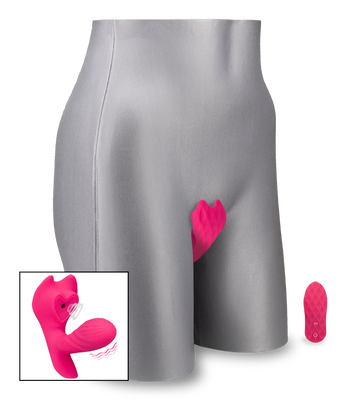 Vibrating Panty mit Druckwellen und Innendildo