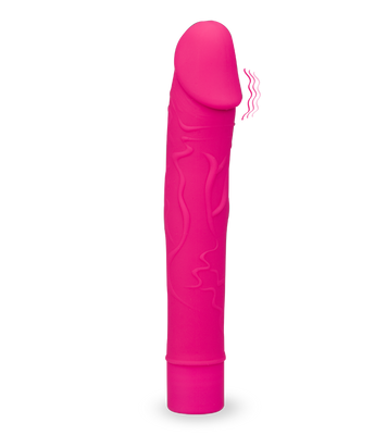 Vibrator mit geadertem Schaft 10 Modi