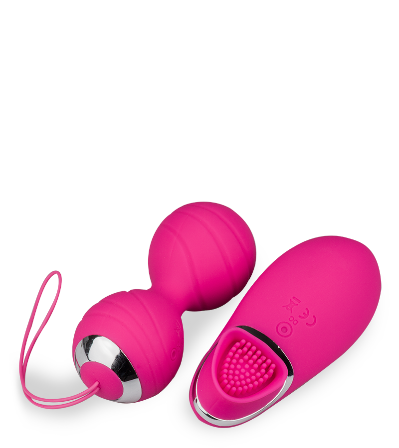 Vibrierende Liebeskugeln mit Vibrator-Fernbedienung