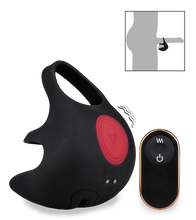 Laden Sie das Bild in den Galerie-Viewer, Vibrierender Cockring mit Hoden-Massager Sunday