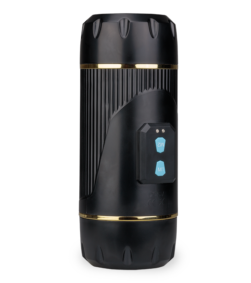 Vibrierender Masturbator mit Vagina und Mund Wild