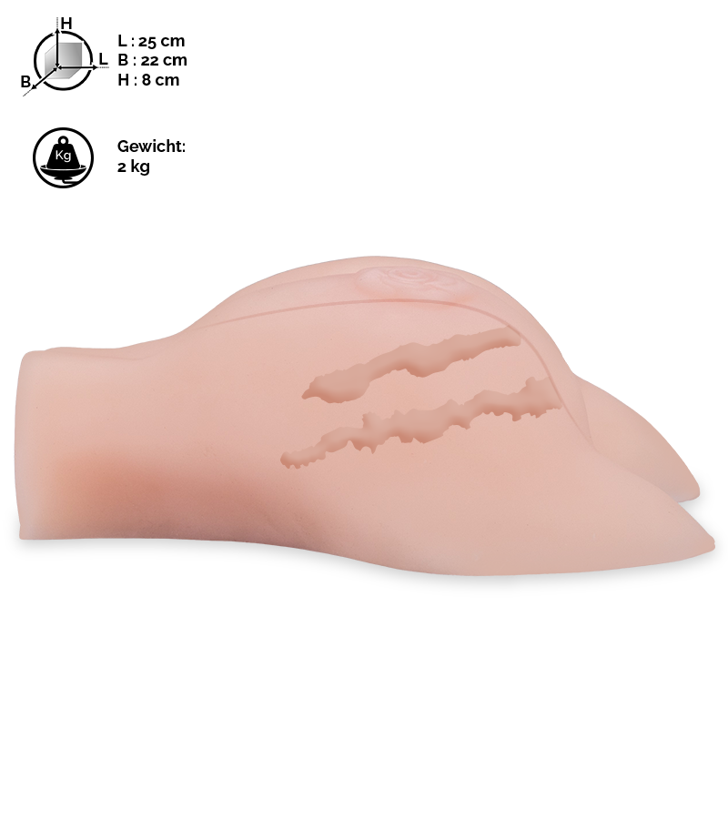 Vibrierender Po-Masturbator Vagina und Anus