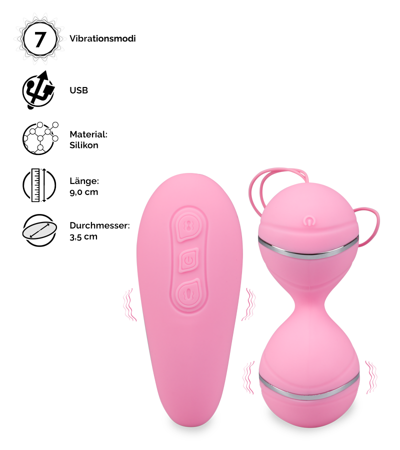 Vibro-Liebeskugeln mit vibrierender Fernbedienung