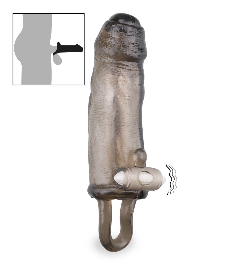 Vibro-Sleeve mit Vorhaut Herakles