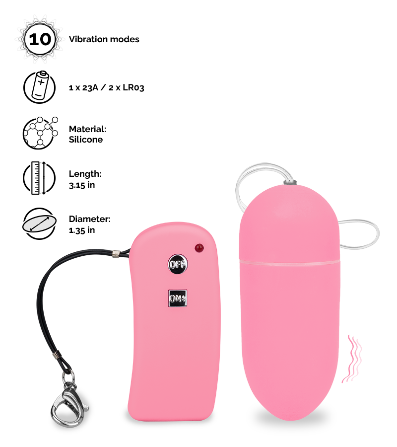 Vibroei mit Fernbedienung Brava - L