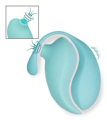 Vibroei mit Klitorissauger als Fernbedienung Namasté